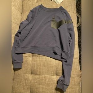 Blue Nike Cropped Sweater